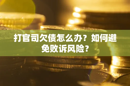 济南打官司欠债怎么办？如何避免败诉风险？