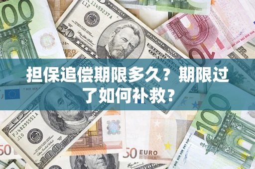 济南担保追偿期限多久？期限过了如何补救？